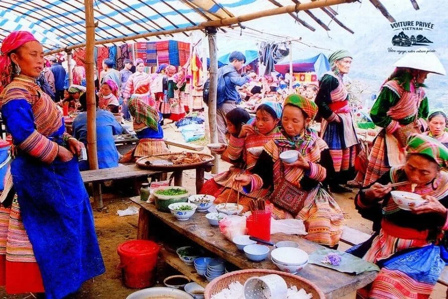 Sapa au marche de Bac Ha Voiture - Voiture Privee Vietnam