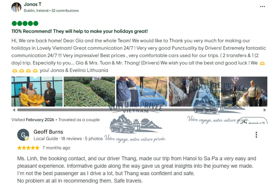 Voiture Privee Vietnam TripAdvisor & Google Reviews